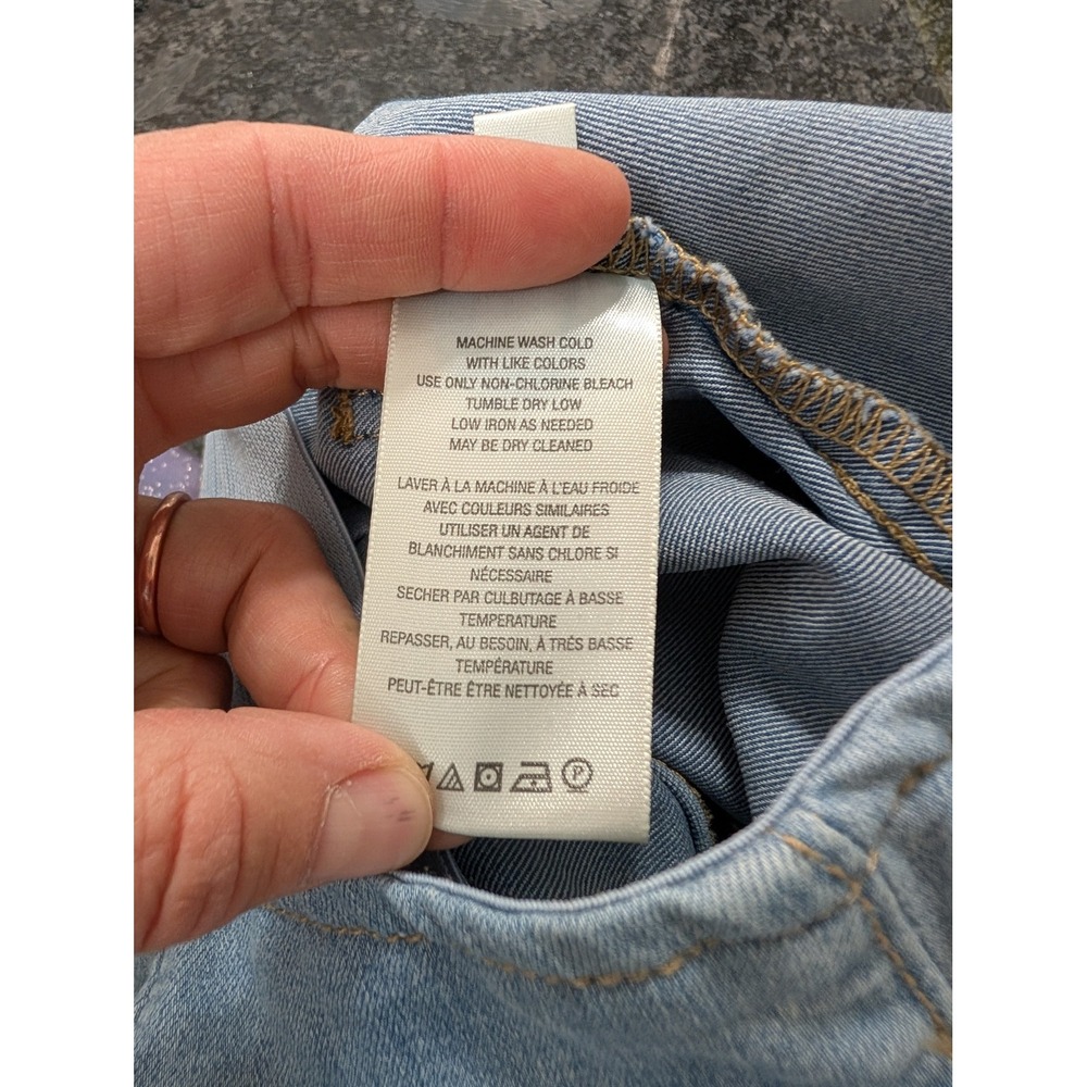 We The Free Flare Jeans Pants Sz 28 Light Wash Denim Stretch Pull On 70s retro - Picture 7 of 8